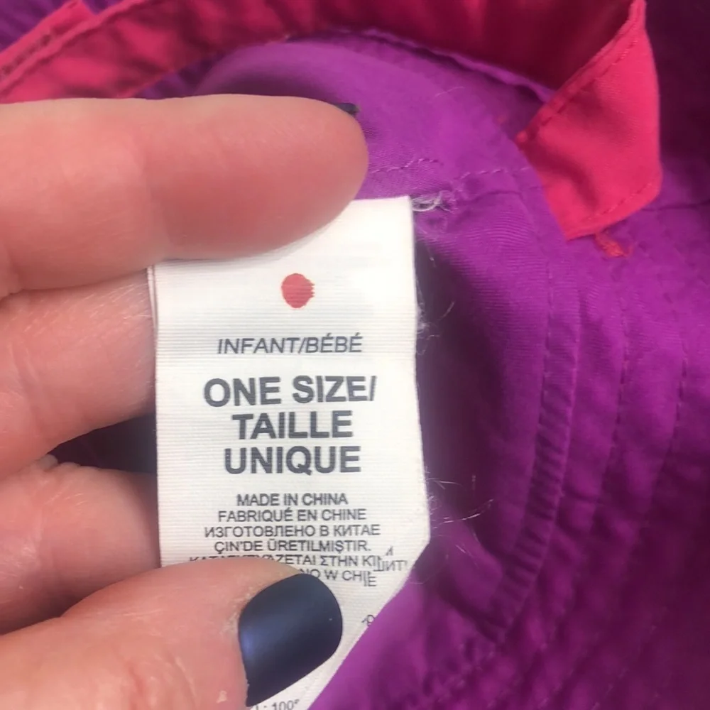 The North Face Pink Baby Sun Hat One Size